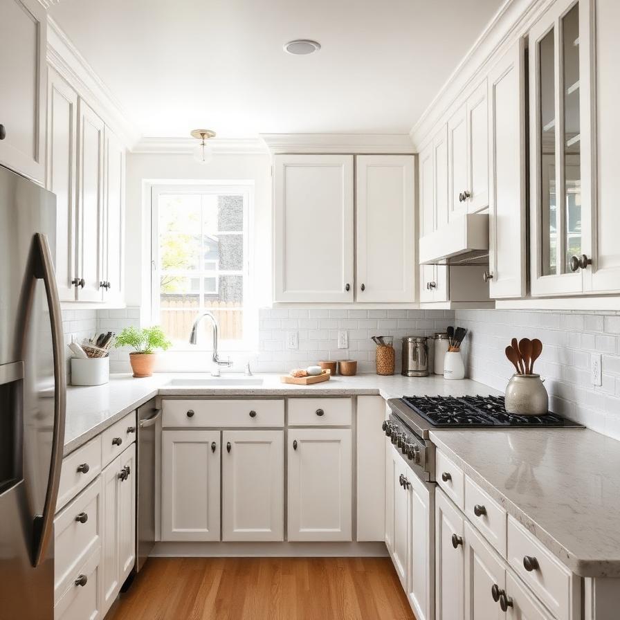 The same kitchen recorded in 2027, after renovation