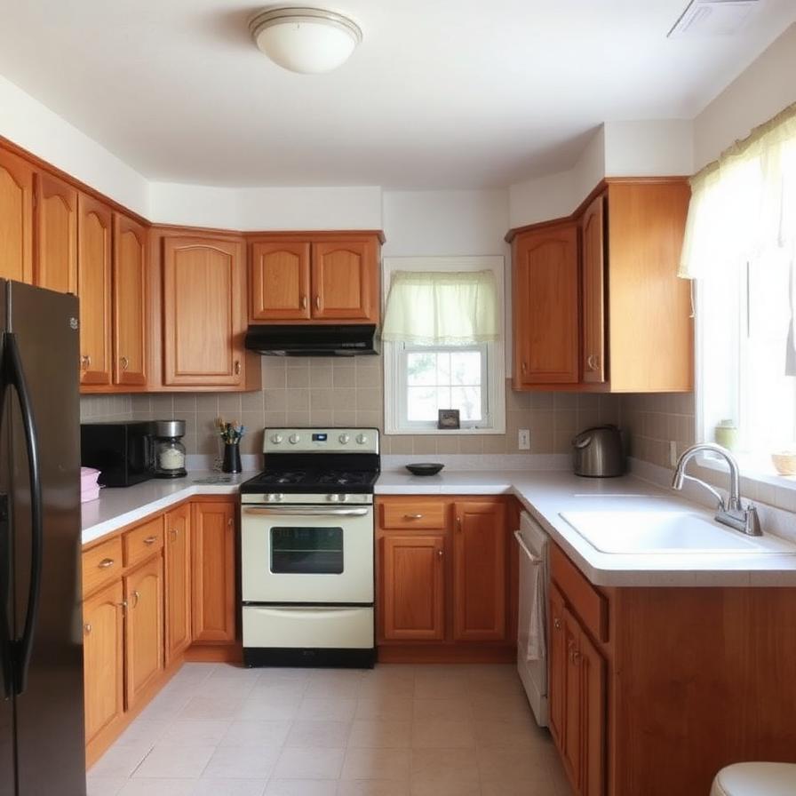 Kitchen recorded in 2026, before renovation